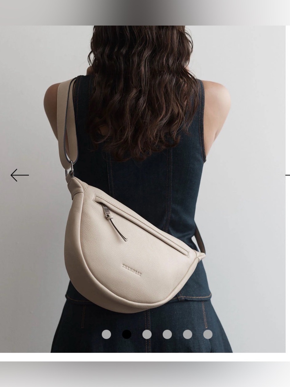 The Horse Cream Crossbody Sling Bag